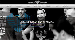 Desktop Screenshot of crossfitresurgens.com